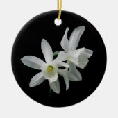 Daffodil kerstversiering keramisch ornament (Voorkant)