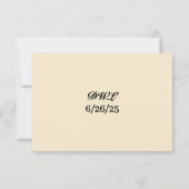 Daffodil Kiss RSVP Card (Achterkant)