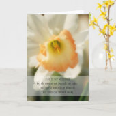 Daffodil Life Quote Kaart (Gele Bloem)