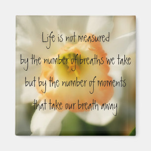 Daffodil Life Quote Magnet Magneet