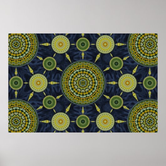 Daffodil Mandala Array Poster (Voorkant)