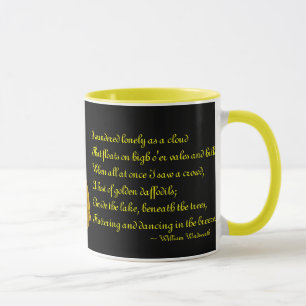 Daffodil met William Wordsworth Poem Ceramic Mok