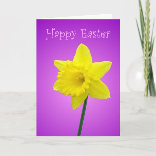 Daffodil PaasKaart Feestdagen Kaart (Voorkant)