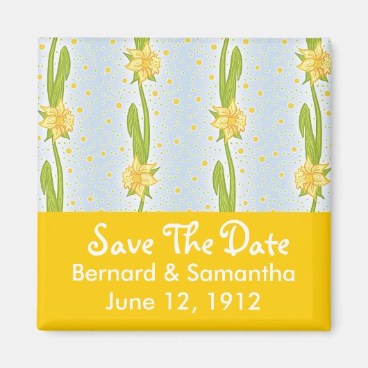 Daffodil Pattern Magneet (Voorkant)