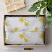 Daffodil Pen en Waterverf Patroon Tissuepapier (Geschenk)
