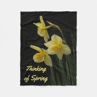 Daffodil Photo Blanket Fleece Deken