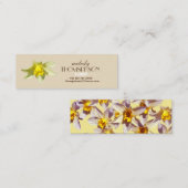 Daffodil photo Cartes de visite floraux (Devant / Derrière)