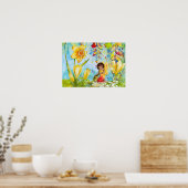 Daffodil Pixie Waterverf Poster (Keuken)