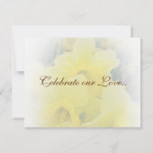 Daffodil-reactiekaarten RSVP Kaartje (Achterkant)