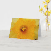 Daffodil sluit de impressionistische Art Kaart op (Gele Bloem)