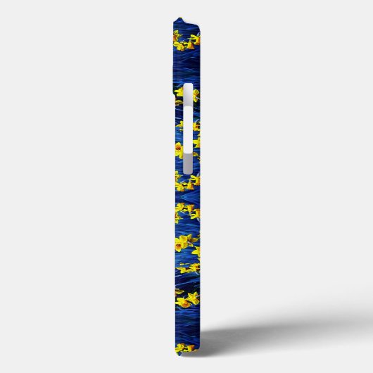 Daffodil Spring Exclamation Yellow Blue Ukraine Case-Mate iPhone Case (Achterkant / Links)