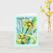 Daffodil Spring Kaart (Gele Bloem)