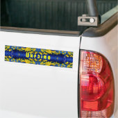 Daffodil Spring Ukraine Yellow Blue Bumpersticker (Op Truck)