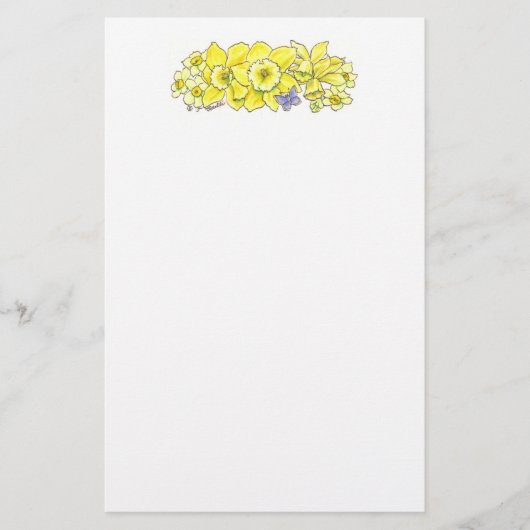 Daffodil Stationery Briefpapier (Voorkant)