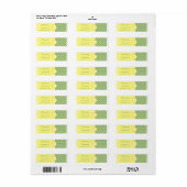 Daffodil Trouwen, souvenirlabels Etiket (Full Sheet)