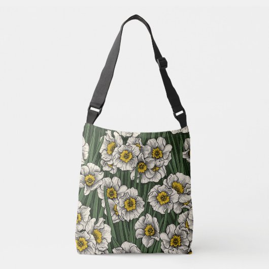 Daffodil tuin crossbody tas (Voorkant)