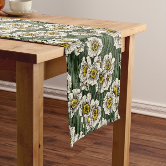 Daffodil tuin korte tafelloper (Voorbeeld)
