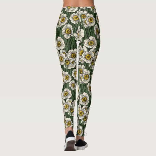 Daffodil tuin leggings (Achterkant)