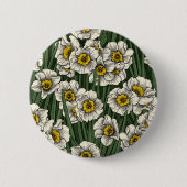 Daffodil tuin ronde button 5,7 cm (Voorkant)