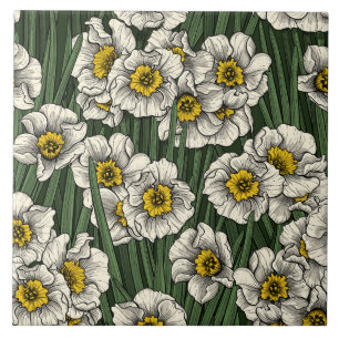 Daffodil tuin tegeltje