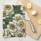 Daffodil tuin theedoek (Quarter Fold)