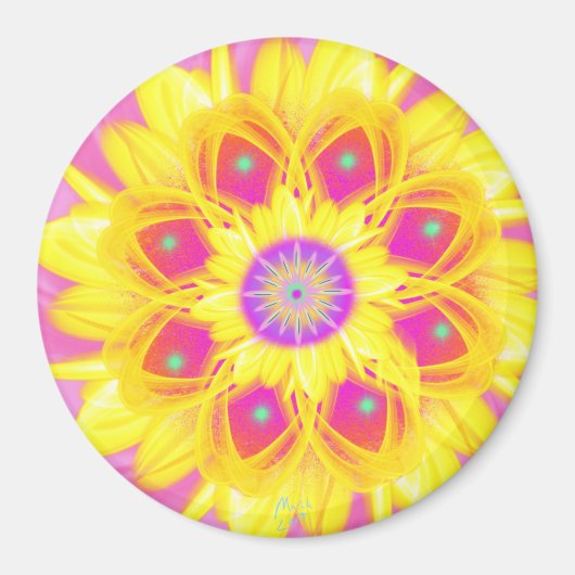 Daffodil van Power Flower Magneet (Voorkant)