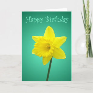 Daffodil Verjaardag Kaart - II