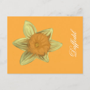 Daffodil Verticaal Briefkaart Sinaasappel