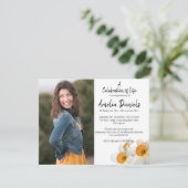 Daffodil Viering van het Leven Fotokaart Kaart (Staand voorkant)