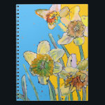 Daffodil Watercolor Journal Floral Notebook<br><div class="desc">Daffodil Journal Tulip Floral Watercolour Notebook. This notebook would make such a welcome gift for any garden or flower lover. As a gardener I always have need for a place to write when I planted certain seeds and what variety they were and perhaps to paste the seed packet to a...</div>