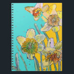 Daffodil Watercolor Journal Floral Notebook<br><div class="desc">Daffodil Journal Tulip Floral Watercolour Notebook. This notebook would make such a welcome gift for any garden or flower lover. As a gardener I always have need for a place to write when I planted certain seeds and what variety they were and perhaps to paste the seed packet to a...</div>