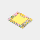 Daffodil Waterverf Art Vrouwen Naam Post It Notes (Schuin)