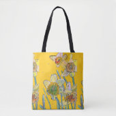 Daffodil Waterverf floral Dames Art Canvas tas (Voorkant)