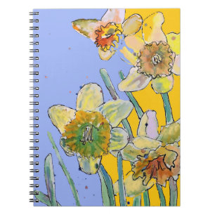Daffodil Waterverf Journal Floral-laptop Notitieboek