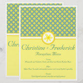 Daffodil Wedding, menu en programma flyers (Voorkant / Achterkant)