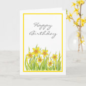 Daffodilatieveld Kaart (Gele Bloem)