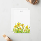 Daffodilatieveld Notitiekaartje (Voorkant / Achterkant in situ)
