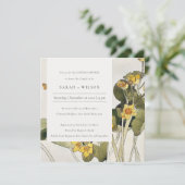 Daffodile Jaune Rustique Flora Couples Invitation  (Debout devant)