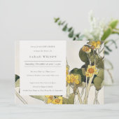 Daffodile jaune rustique Invitation Baby shower fl (Debout devant)