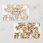 Daffodiles Cartes de visite élégants (Devant / Derrière)