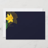 Daffodiles de printemps Invitations de Pâques (Dos)