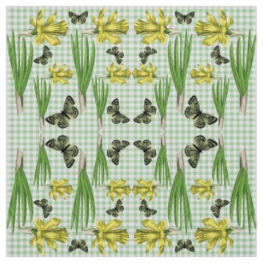 Daffodiles en tissu de printemps (Échantillon)