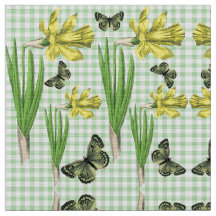 Daffodiles en tissu de printemps