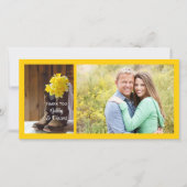 Daffodiles et Bottes de cowboy Merci Mariage (Devant)