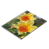 Daffodiles jaunes et orange Carnet floral (Côté gauche)
