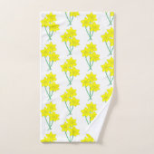 Daffodiles Jaunes Fleurs de printemps Bunch Floral (Serviette à main)
