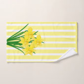Daffodiles jaunes printaniers (Serviette à main)