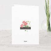 Daffodiles, Pois, Carte de Pâques, Salutation gall (Dos)