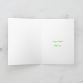 Daffodiles, Pois, Carte de Pâques, Salutation gall (Intérieur)
