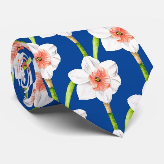 Daffodiles sur un Cravate (A) (Roulé)